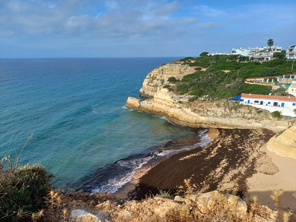 Benagil beach seen from above