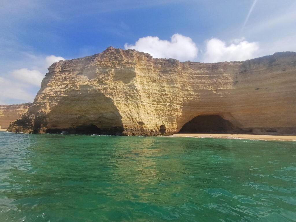 caves in the Algarve coast