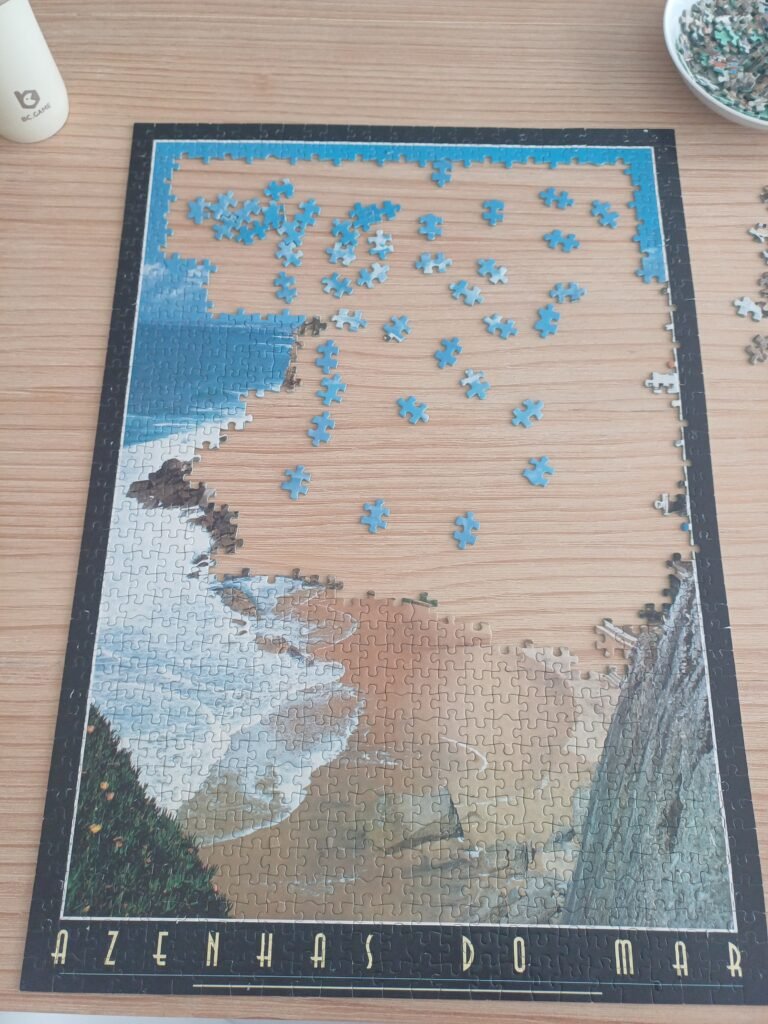 puzzle half done